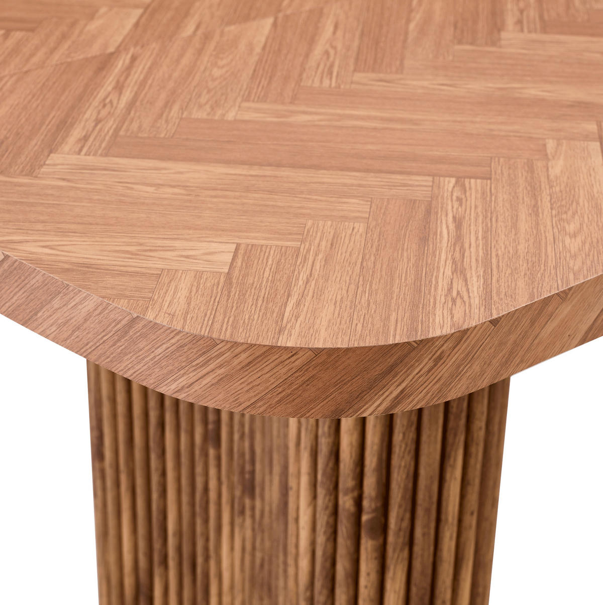 JEDÁLENSKÝ stôl 180/90 cm z MDF v orechovom dekore, moderný minimalistický - hnedá, kompozitné drevo (180/90/76cm) - BEAOK