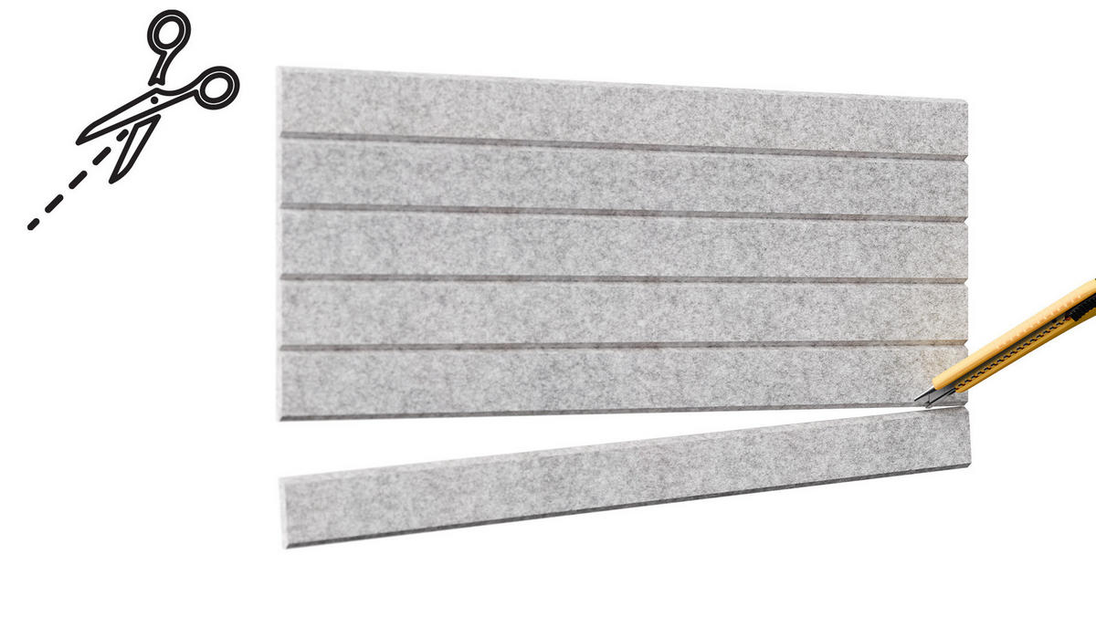 FILZ-WANDPANEELE 90x60 cm grau - Grau, Textil (90/60/1cm) - ALLboards