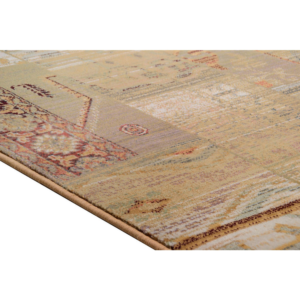 Thumbnail - Theko Webteppich, Beige, Textil, Patchwork, Rechteckig, 90x160 cm, Oeko-Tex®, für Fußbodenheizung geeignet, Teppiche & B...
