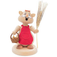 RAUCHFIGUR Hamster Frau Urhamster - Multicolor, Holz (8/13/0.1cm)