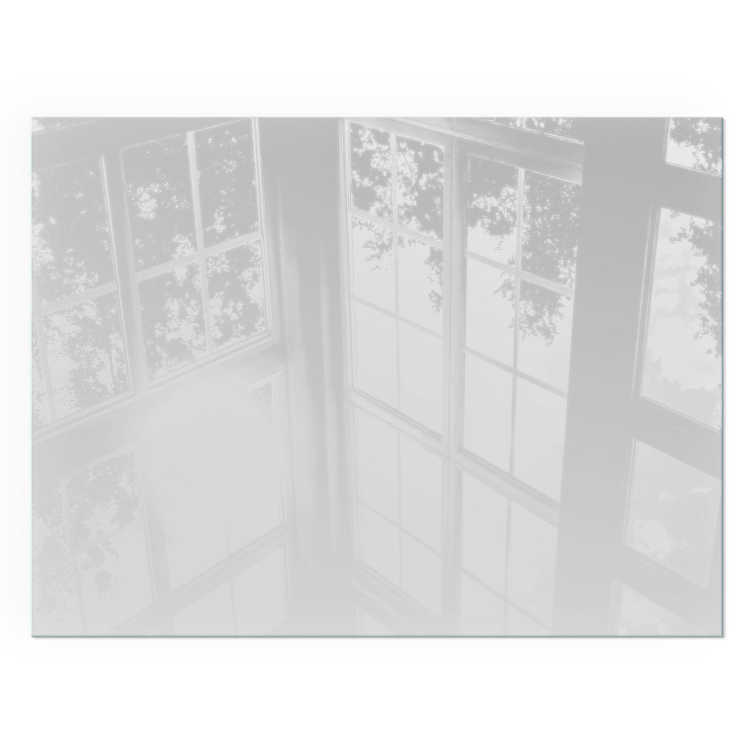 GLASPLATTE für Kamin 80x60 cm - Grau, Glas (80/60/0.4cm) - TULUP