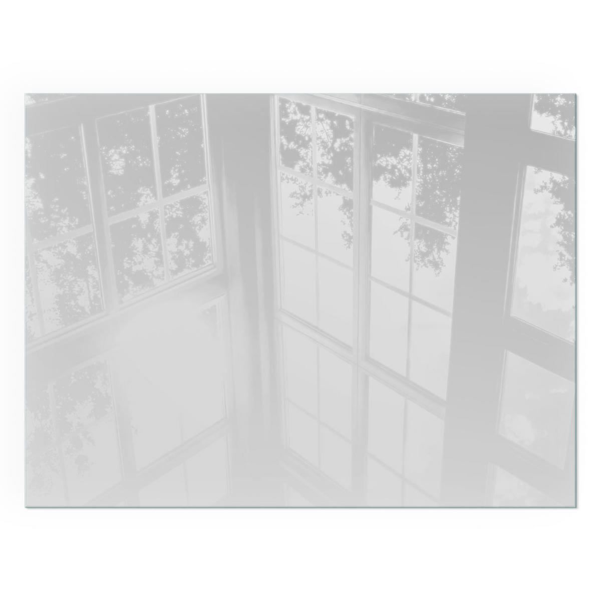 GLASPLATTE für Kamin 80x60 cm - Grau, Glas (80/60/0.4cm) - TULUP