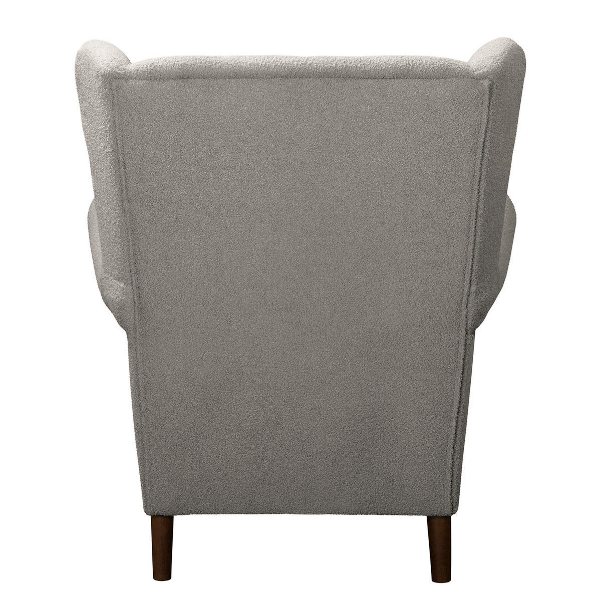 OHRENSESSEL - Dunkelbraun/Hellgrau, Textil (85/101/89cm) - home24