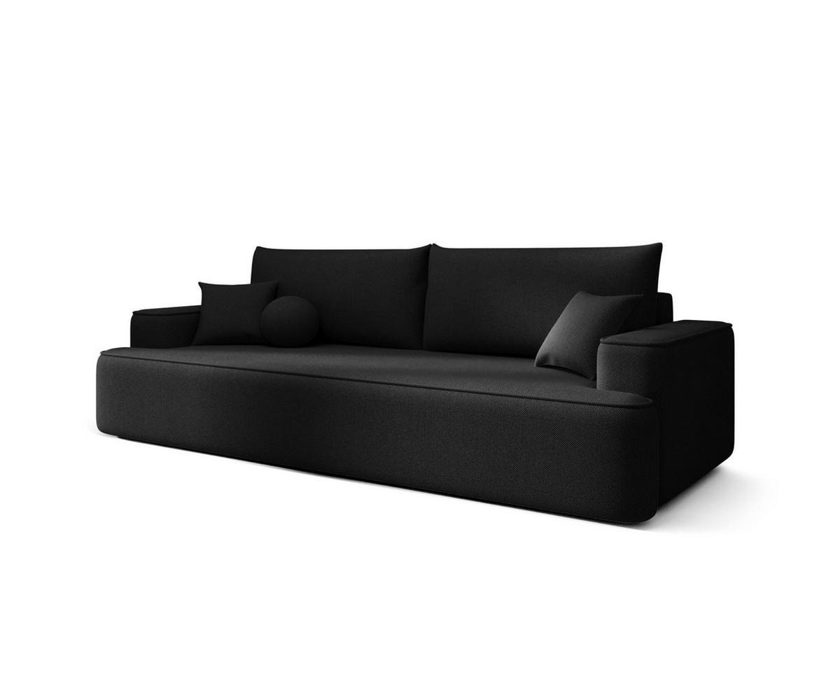 SOFA mit Schlaffunktion FIGO Curio 99 - Schwarz, Textil (250/75/150cm) - Bedante