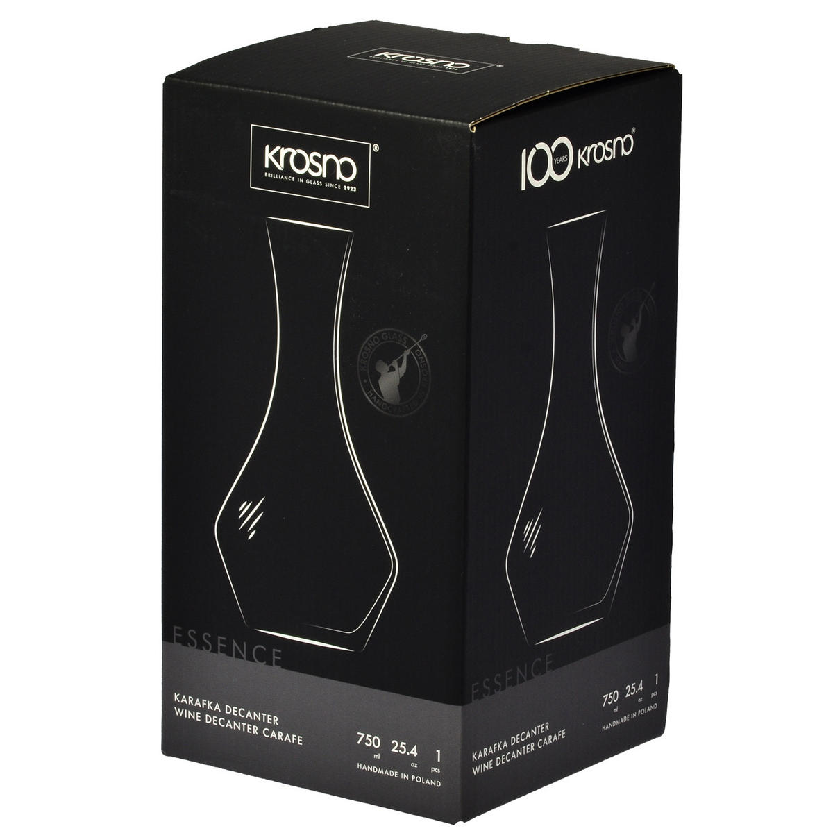 WEINDEKANTER, 1 Stk., 750 ml, Handgemacht - Transparent, Glas (0.75L) - Krosno Glass