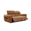SOFA CALVERA 3-Sitzer mit 2 Relaxfunktionen, dunkelorange - Dunkelorange, Holzwerkstoff/Textil (204/79/106cm) - Courtois Laville