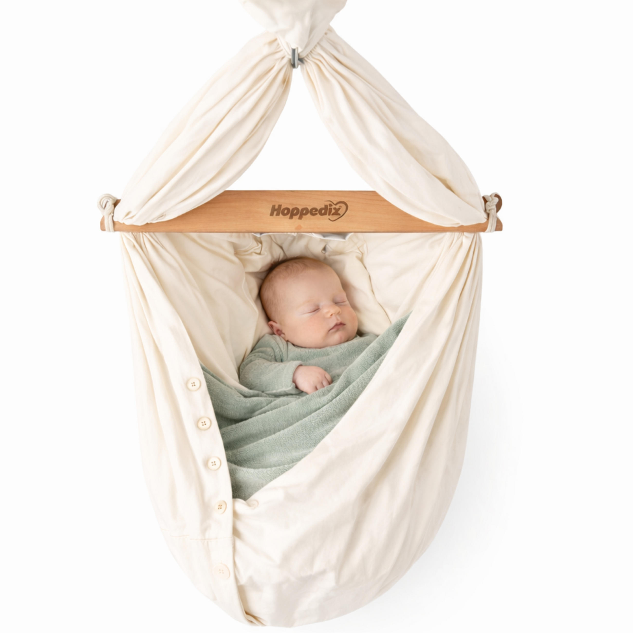 Hoppediz Federwiege Natur 30x70x70 cm