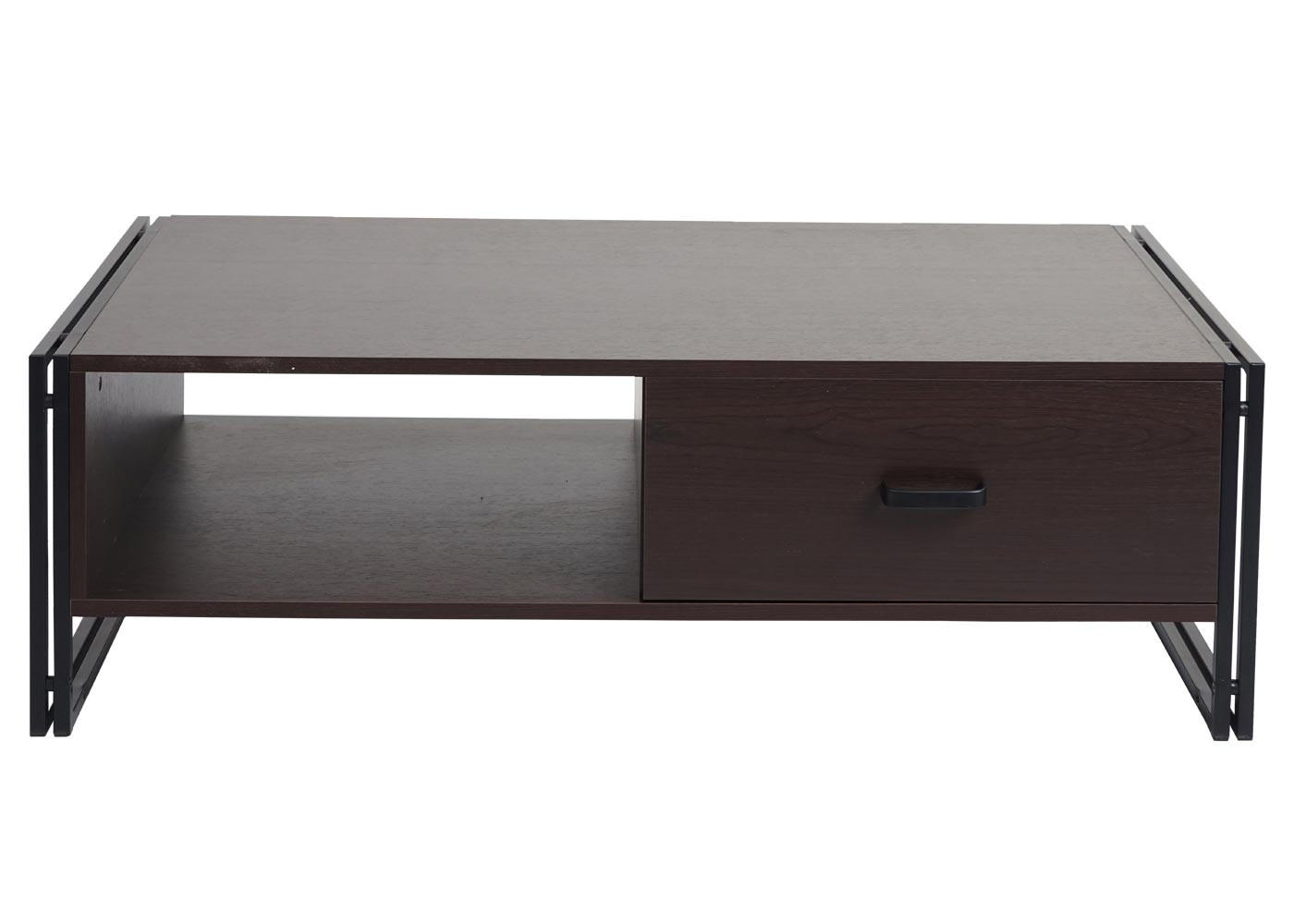 COUCHTISCH rechteck Dunkelbraun - Dunkelbraun, Holz (60/120/41cm) - MCW