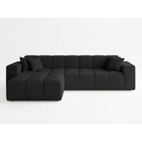 ECKSOFA Loopo Schwarz Links - Schwarz, Holz/Textil (265/180cm) - Graingold
