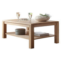 COUCHTISCH Teilmassiv Ianisha 110x45x70 Wohnzimmertisch Wildeiche Bianco geölt - Braun, Holz (110/70/45cm) - 58aufmkessel