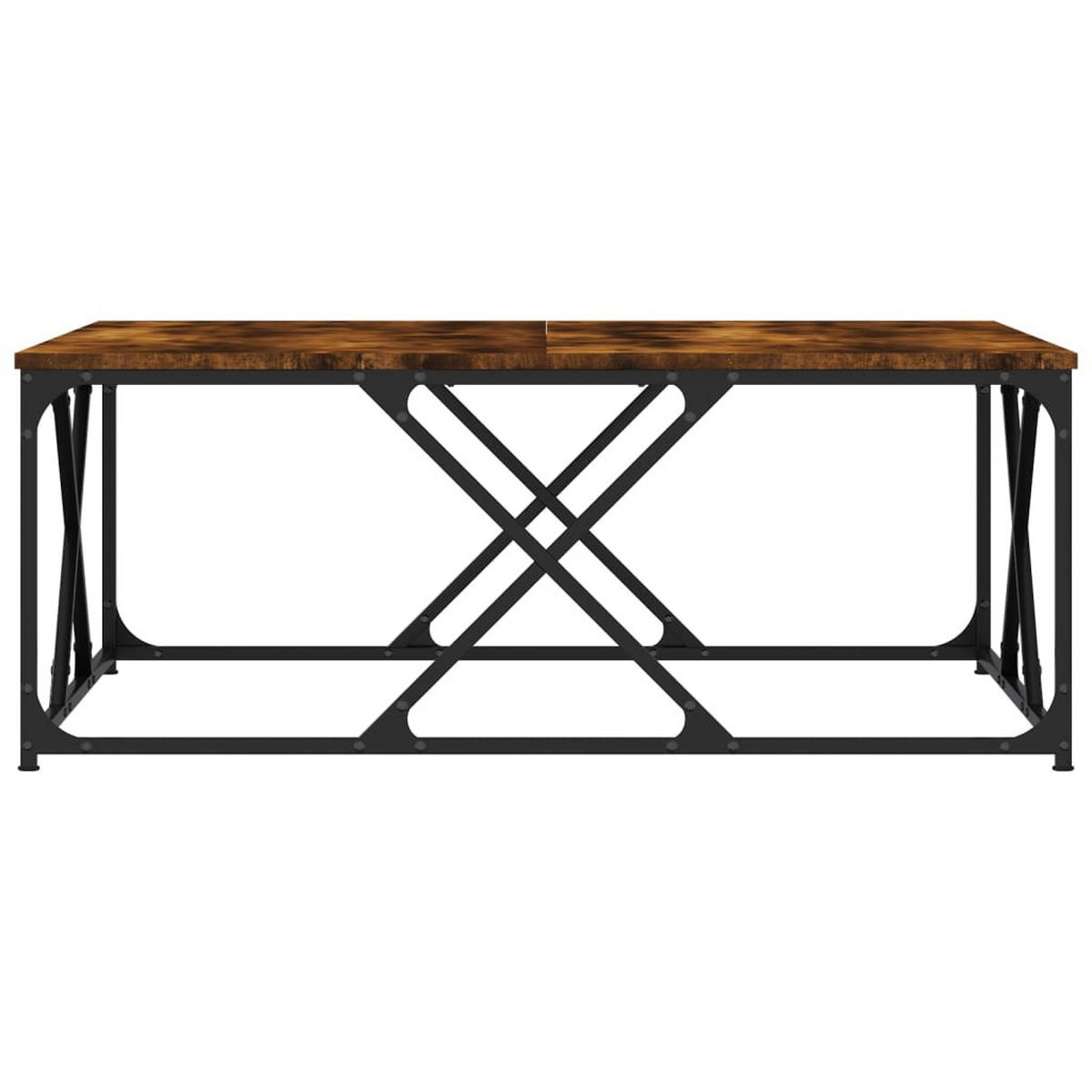 COUCHTISCH Räuchereiche 100x100x40 cm Holzwerkstoff - Braun, Holzwerkstoff (100/100/40cm) - furnicato