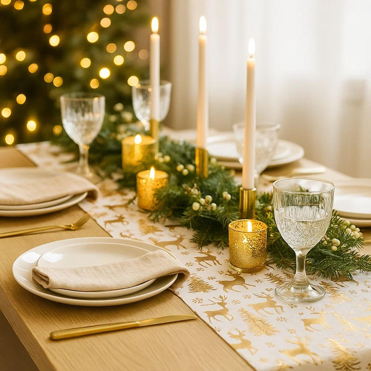 Thumbnail - Atmosphera Createur d´interieur Tischläufer, Mehrfarbig, Textil, Wohntextilien, Tischwäsche, Tischläufer