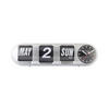 WANDUHR Tube Flip 38/10/13 cm - Silberfarben, Kunststoff (10/13/38cm) - Karlsson