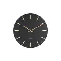 WANDUHR Charm Ø30 cm - Schwarz, Metall (30/30/3.5cm) - Karlsson