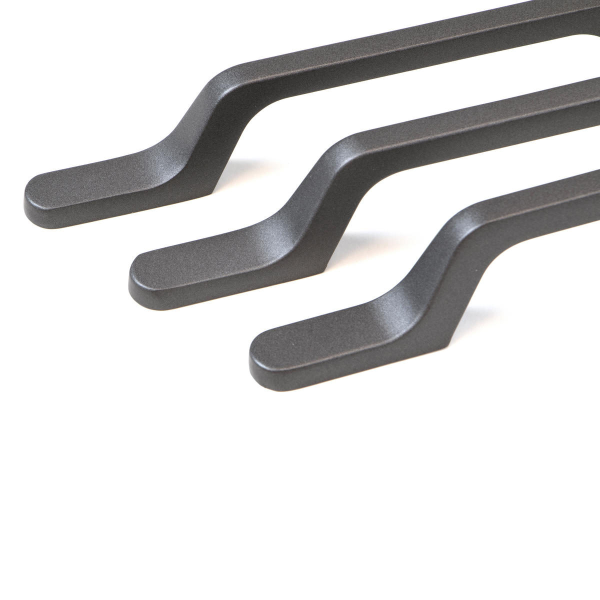 MÖBELGRIFFE Osaka, L192mm, 128mm Achsenabstand, Aluminium, Dunkelgrau 5er-set - Dunkelgrau, Metall (1.2/3/19.2cm) - EMUCA