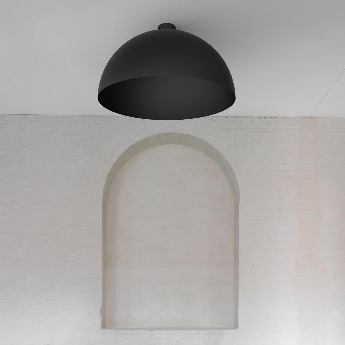 DECKENLEUCHTE - Schwarz Hochglanz, Metall (60/60/30cm) - Lumicom