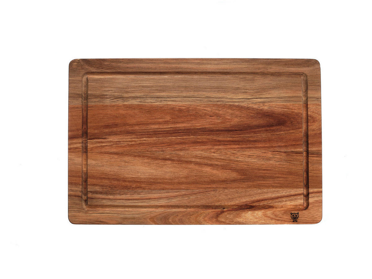 SCHNEIDEBRETT aus Akazienholz ALVA - 38 x 25cm - Braun, Holz (25/38cm) - Björn