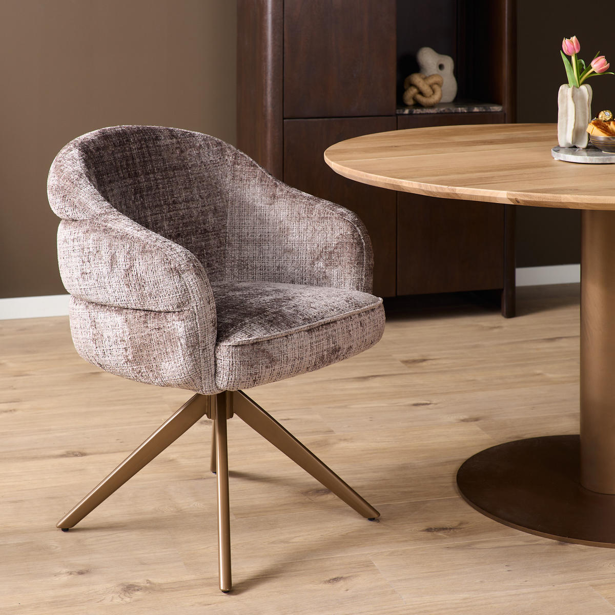 ESSZIMMERSTUHL Ron Braun 65/64/83 cm - Braun, Textil (64/83/65cm) - Starfurn