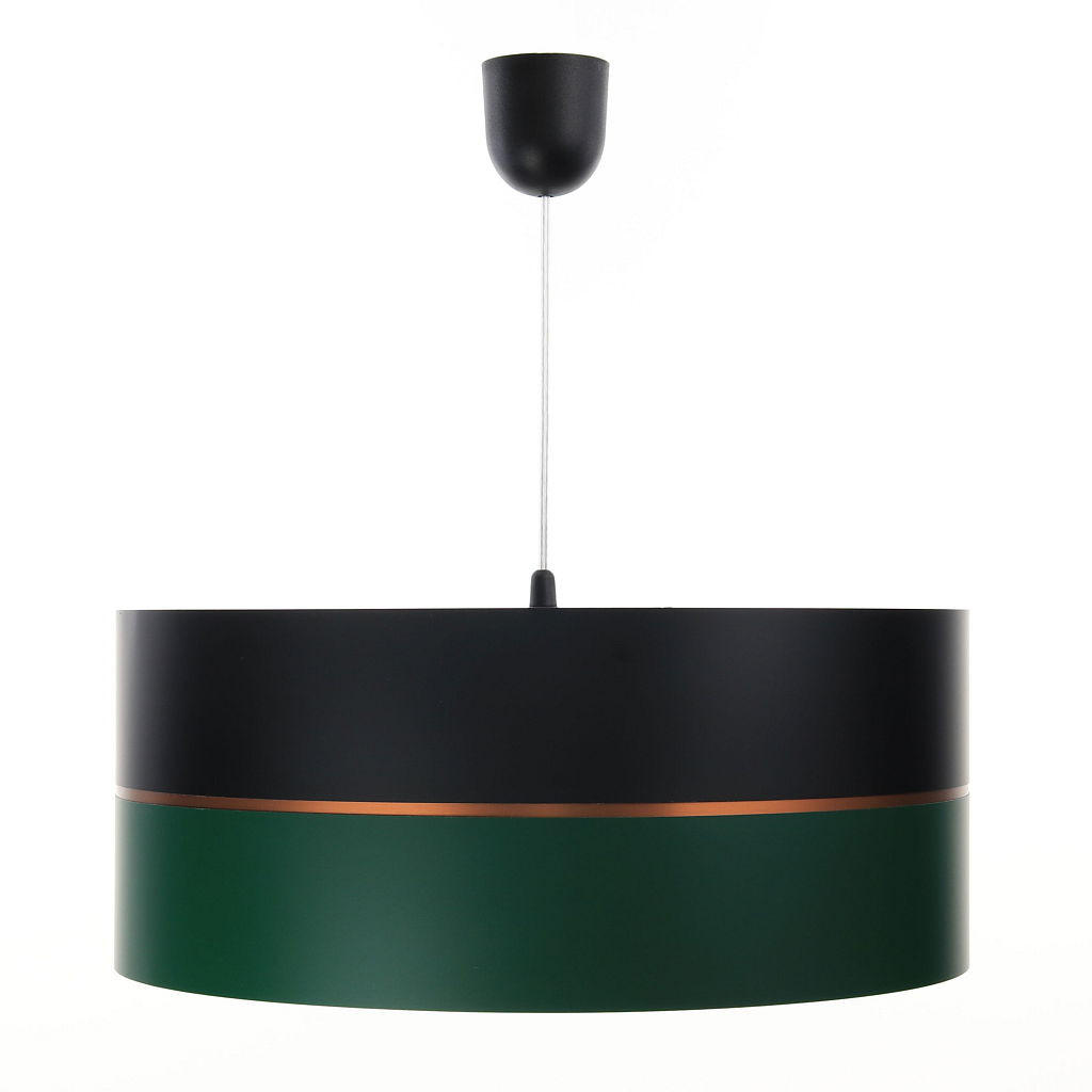 HÄNGELEUCHTE Grün 30/21 cm - Schwarz/Grün, Kunststoff (30/0.45/21cm) - ONZENO