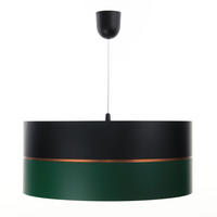 HÄNGELEUCHTE Grün 30/21 cm - Schwarz/Grün, Kunststoff (30/0.45/21cm) - ONZENO