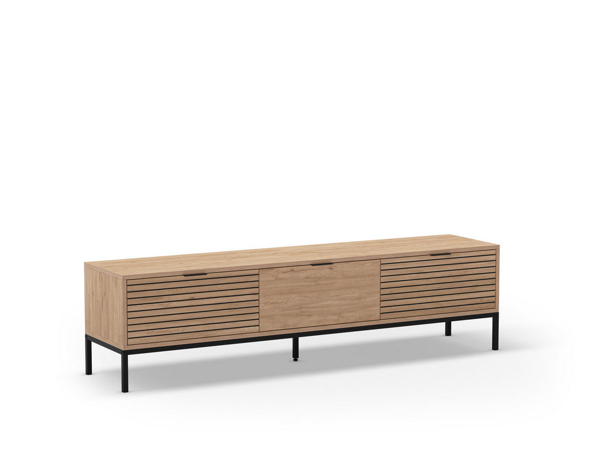 TV-STÄNDER Ariel Braun 180/40/48 cm - Braun, Holz (40/48/180cm) - Calicosy