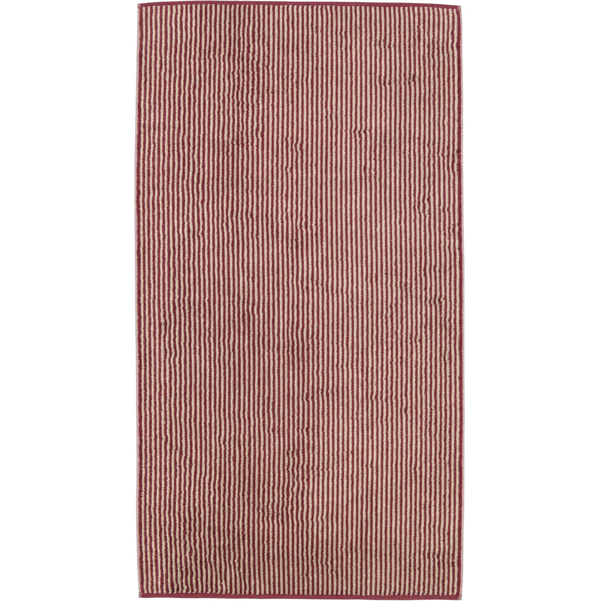 DUSCHTUCH TWO-TONE STRIPES 480 BORDEAUX - 23 - Rot, Textil (80/150cm) - Cawoe