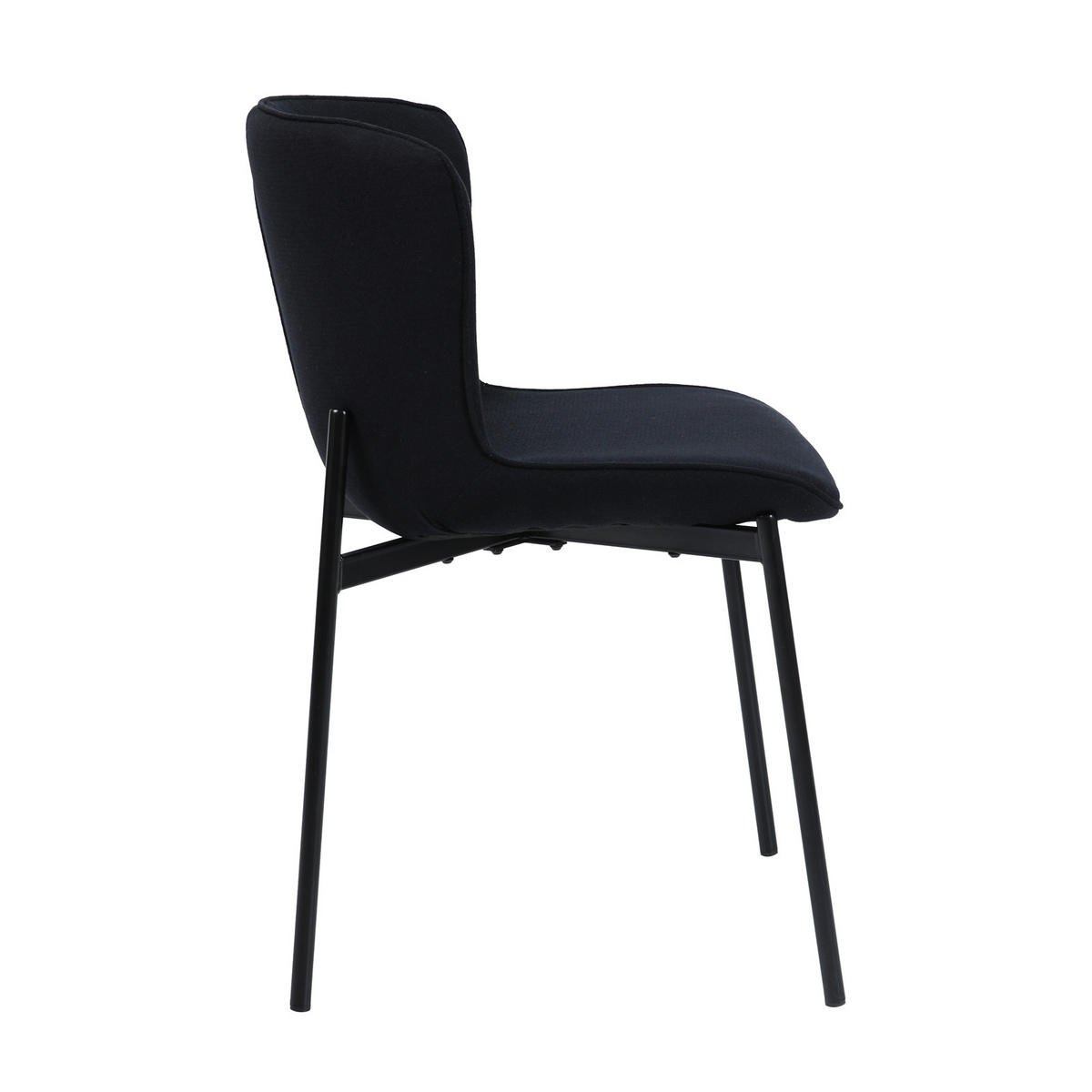 ESSZIMMERSTUHL MARY 2er Set - Schwarz, Textil (50/81/50cm) - SVITA