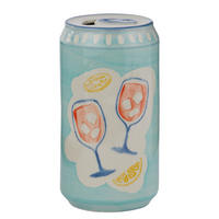 VASE Beverage "Dose" - Blau, Keramik (12cm) - Butlers