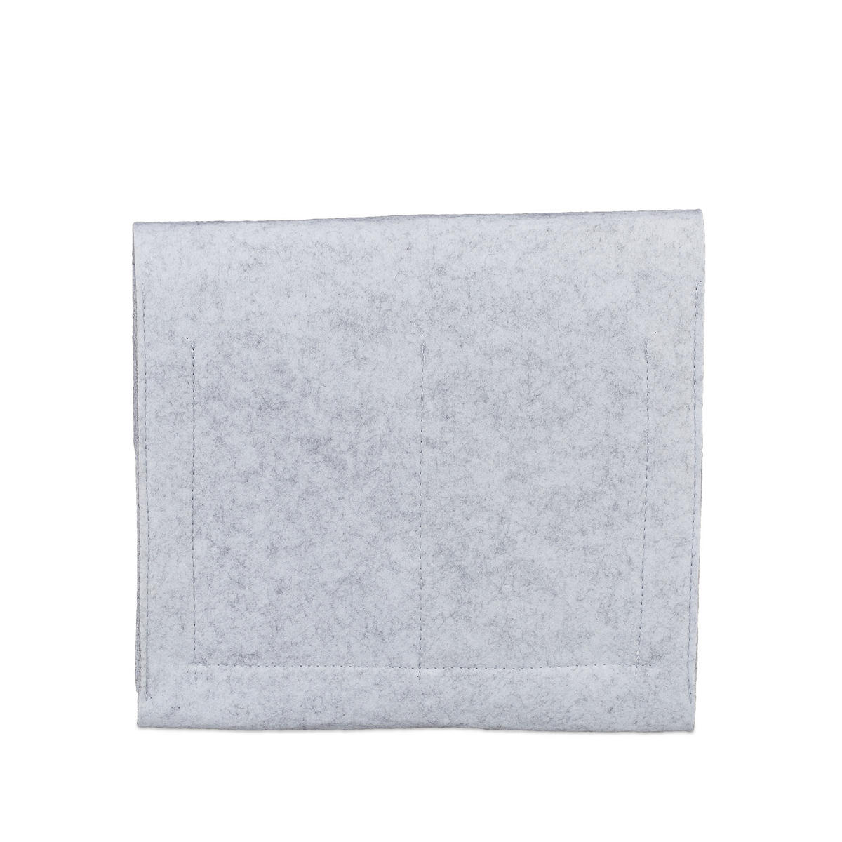 BETTTASCHE - Grau, Textil - Relaxdays