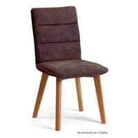 ESSZIMMERSTUHL (2er-Set) Darija 47x92x60 Eiche geölt/Braun - Eichefarben/Braun, Kunststoff (60/92/47cm) - 58aufmkessel