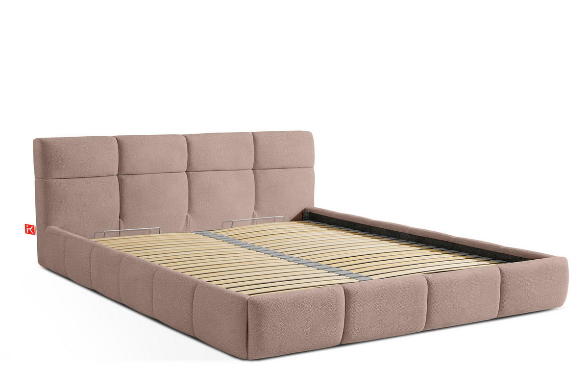 POLSTERBETT ALTOS, rosa - Rosa, Holz/Holzwerkstoff (180/200cm) - KONSIMO®