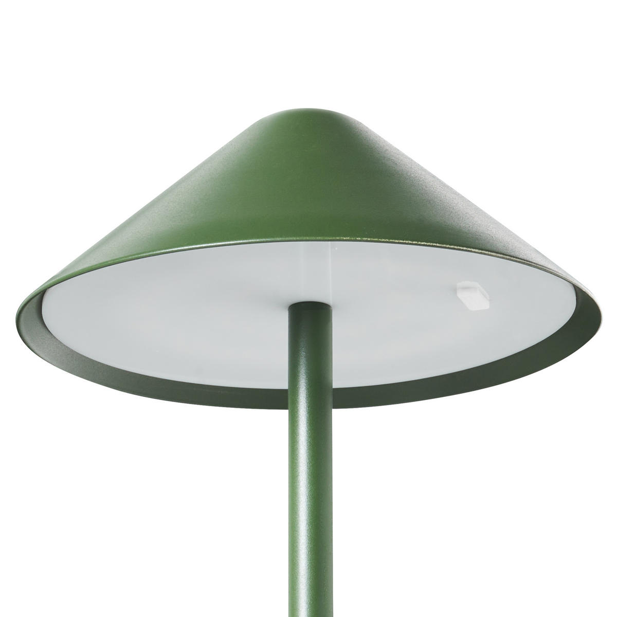 KABELLOSE LED Tischlampe mit Dimmer Metall Grün Modjo - Grün, Metall (18/18/33cm) - Beliani