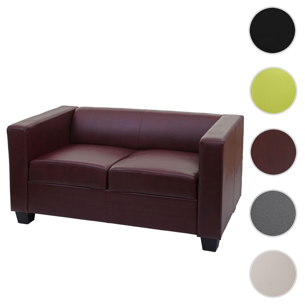 2-SITZER SOFA Rotbraun - Rotbraun, Textil (137/70/75cm) - MCW