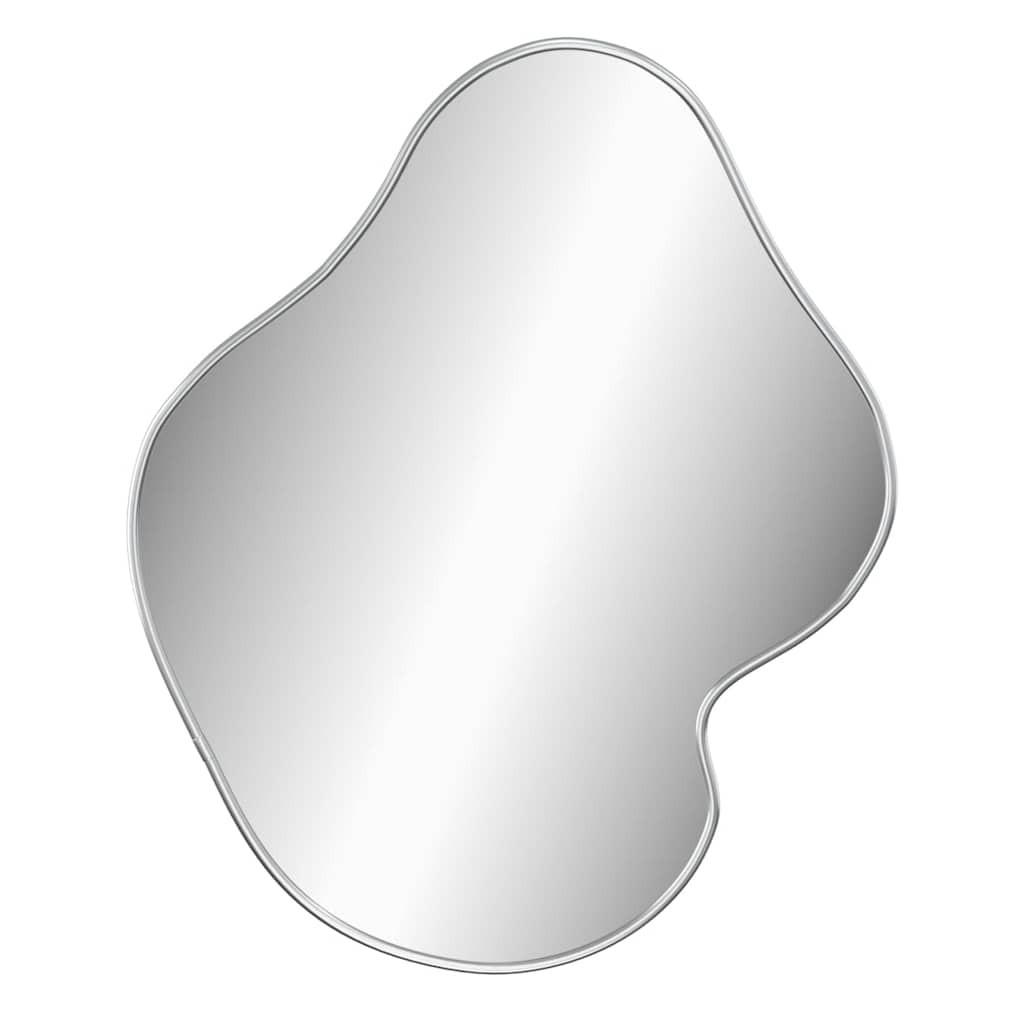 WANDSPIEGEL Silbern 50x40 cm - Silberfarben, Glas (40/50/1cm) - furnicato