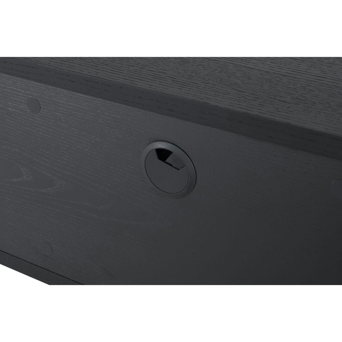 TV-ELEMENT Schwarz - Schwarz, Holz/Metall (160/50/45cm) - Furnhouse