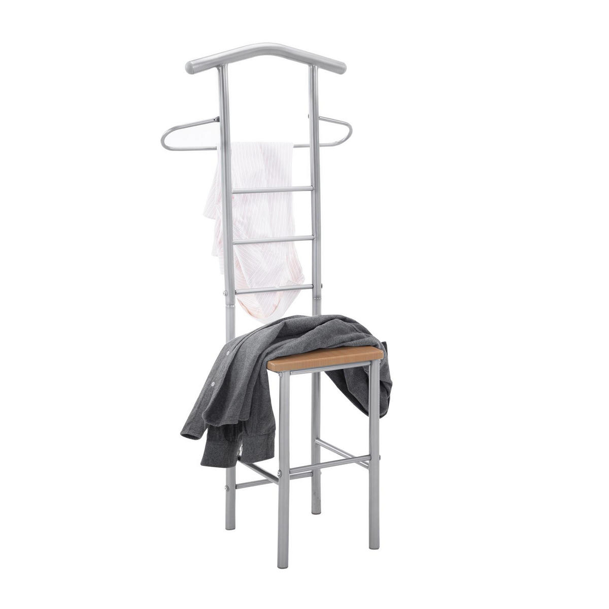 HERRENDIENER JIVO - Buchefarben, Metall (53/121/47cm) - CARO-Möbel