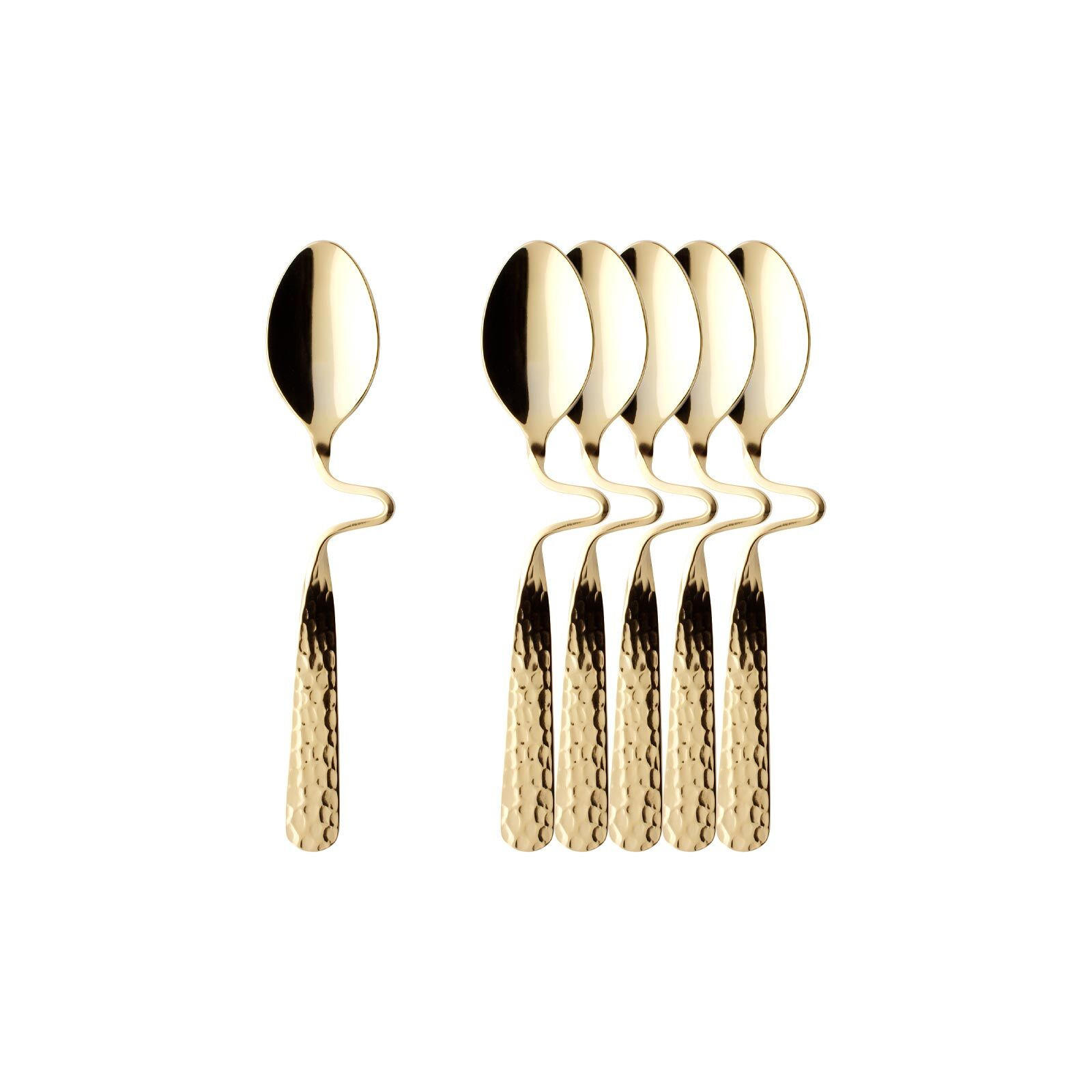 ESPRESSO-/MOKKALÖFFEL VERGOLDET NewWave Caffè Spoon gold 12 cm 6er Set - Goldfarben, Metall - Villeroy & Boch