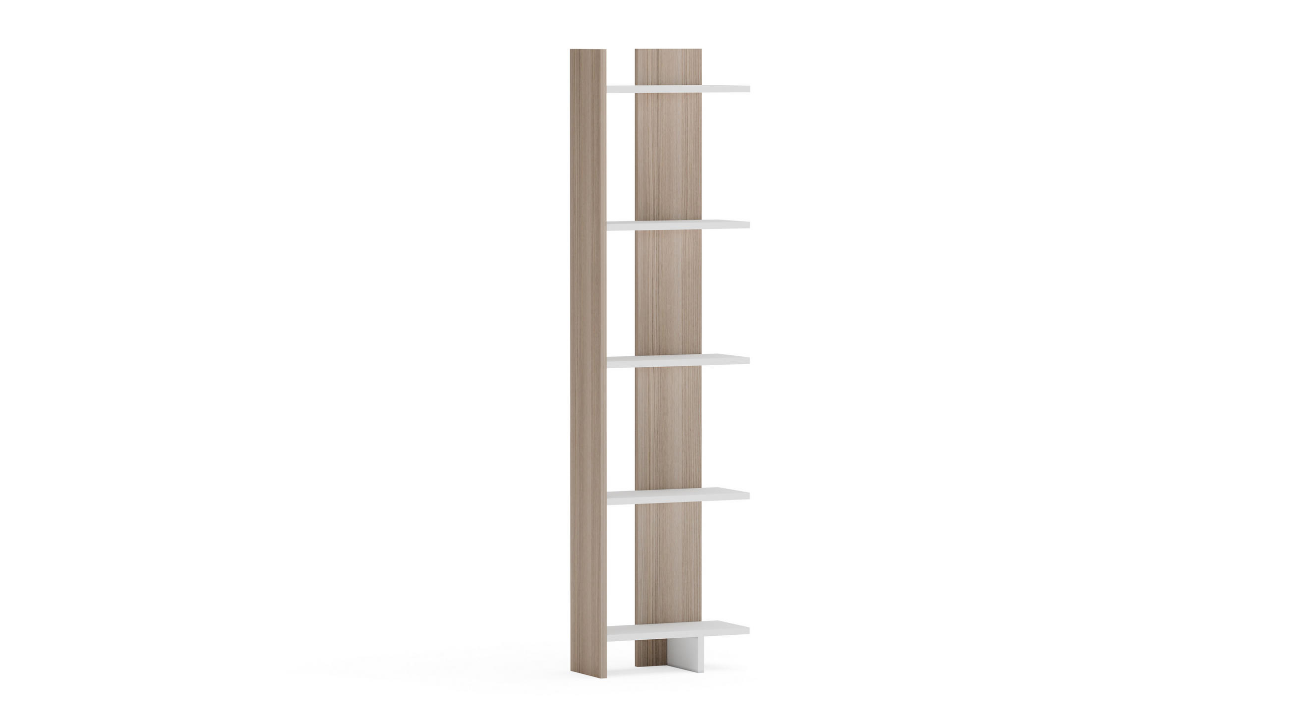 ECKREGAL Alis Weiß Cordoba - Weiß/Grau, Holzwerkstoff (45/180/21.6cm) - Decorotika