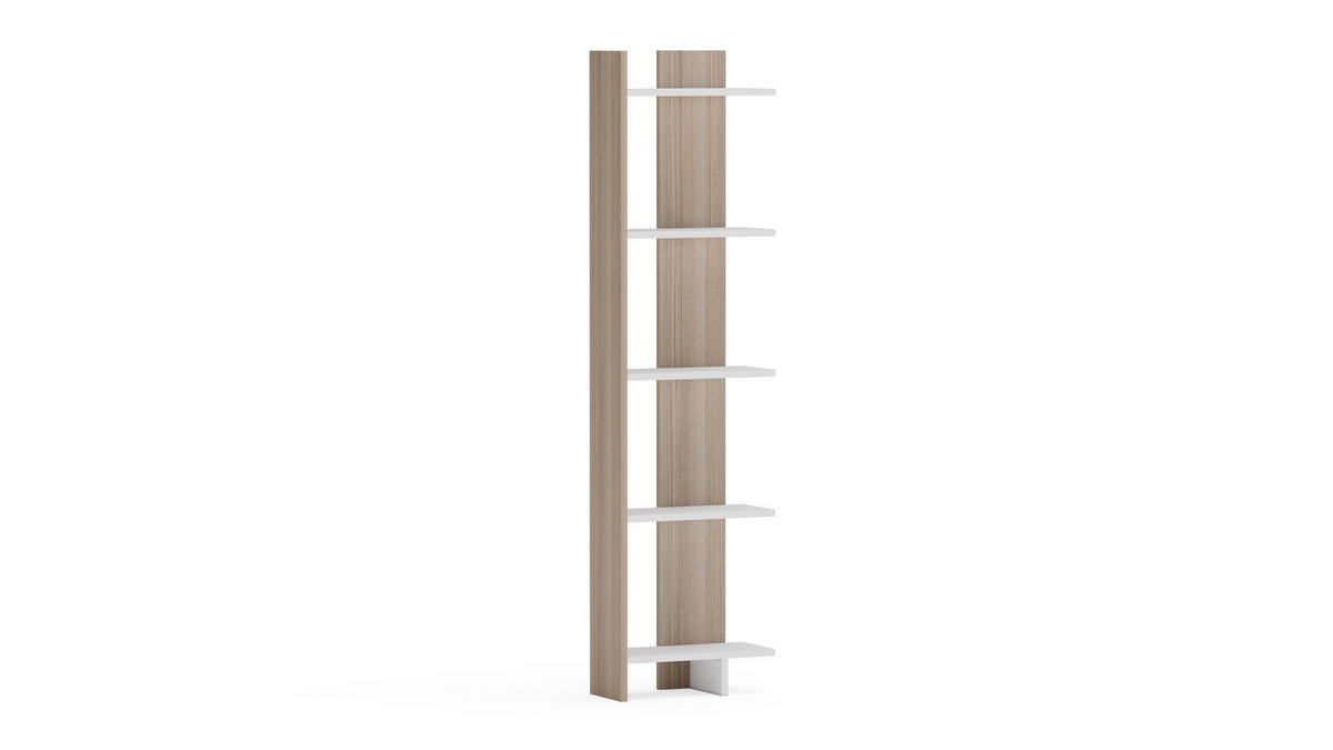 ECKREGAL Alis Weiß Cordoba - Weiß/Grau, Holzwerkstoff (45/180/21.6cm) - Decorotika