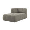 SOFAELEMENT Links Bouclé Stoff Grau - Schwarz/Grau, Holzwerkstoff/Kunststoff (101/77/175cm) - Makamii
