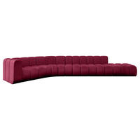 ECKSOFA modulares Sofa Tilmo-L2 - 490x194x70 cm Bordeauxrot - Bordeaux, Holzwerkstoff/Textil (490/194cm) - ALTDECOR