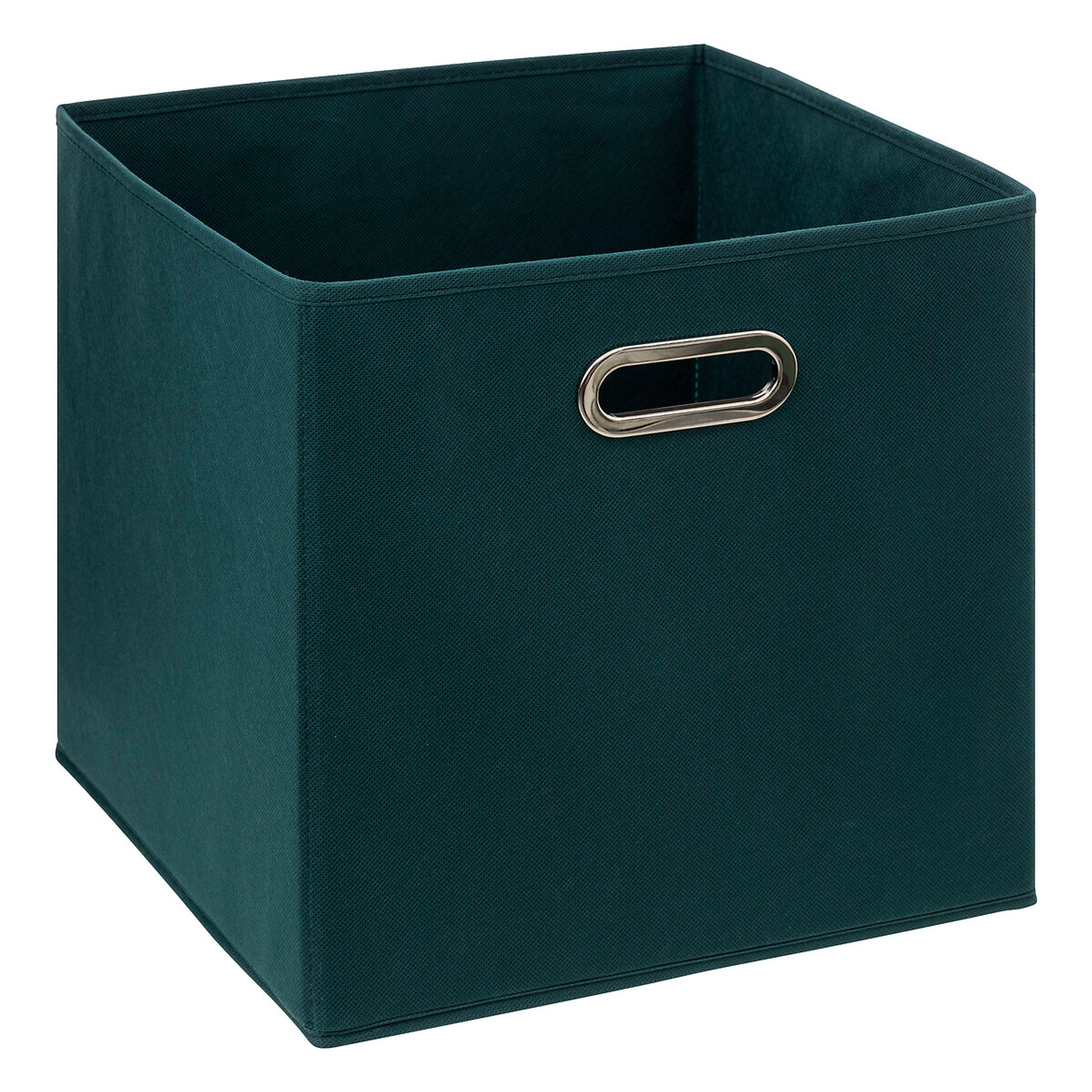 AUFBEWAHRUNGSKORB Mix N Modul, Pappe, PP-Kunststoff, Petrolblau, 31 x 31 cm - Blau, Papier (31/31/31cm) - 5five Simply Smart