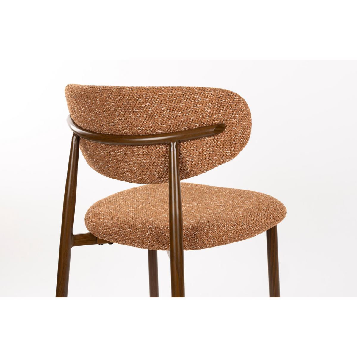 BARHOCKER Noor Rückenlehne 66 cm Terrakotta - 2 er Set - Terracotta, Kunststoff (52/98/55cm) - Housecraft Living