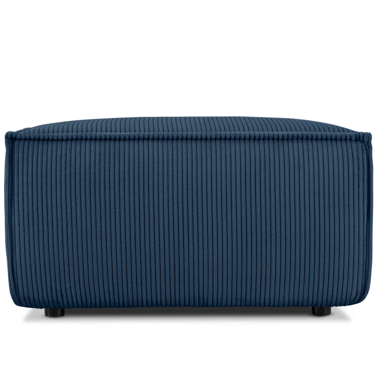 SITZPOUF NAPI gefederte Sitzfläche, blau - Blau/Schwarz, Textil (83/45/83cm) - KONSIMO®