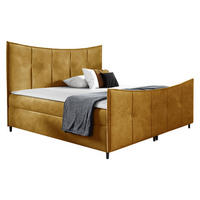 BOXBETT Bergamo Lux - Gelb, Holz (160/200cm) - MIRJAN24