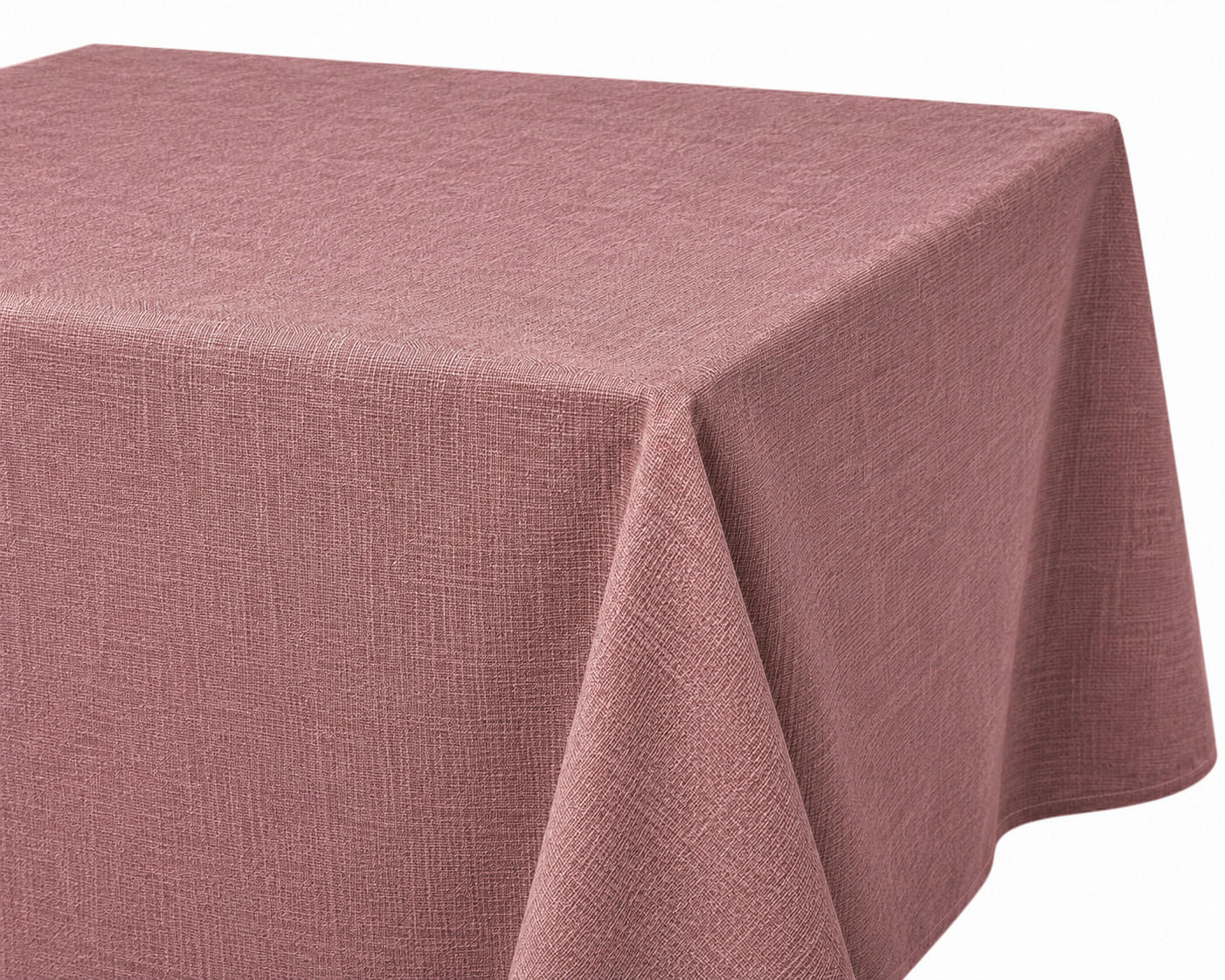 TISCHDECKE Leinenoptik 90/90 cm eckig altrosa - Altrosa, Kunststoff (90/90cm) - TiborTex