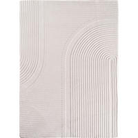 TEPPICH Kurzflor Boho Design Microfaser Baumwolle Schlafzimmer Creme Rechteckig 200x290 - Creme, Textil (200/290cm) - KADIMA DESIGN