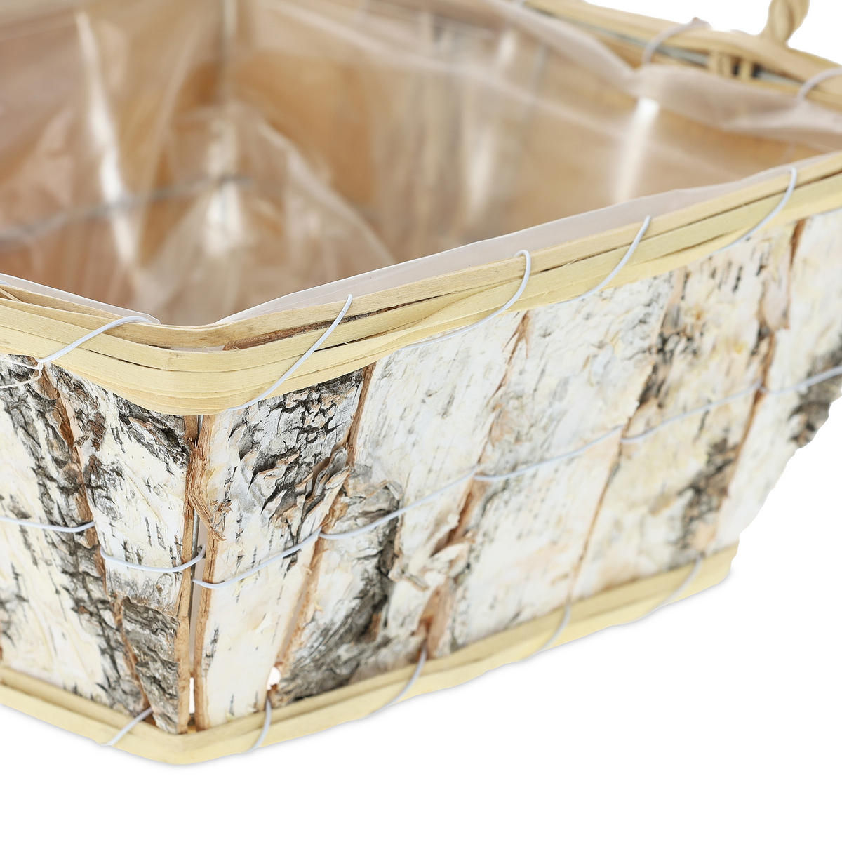 3xBLUMENTOPF - Multicolor, Holz/Textil (27/18/27cm) - Relaxdays