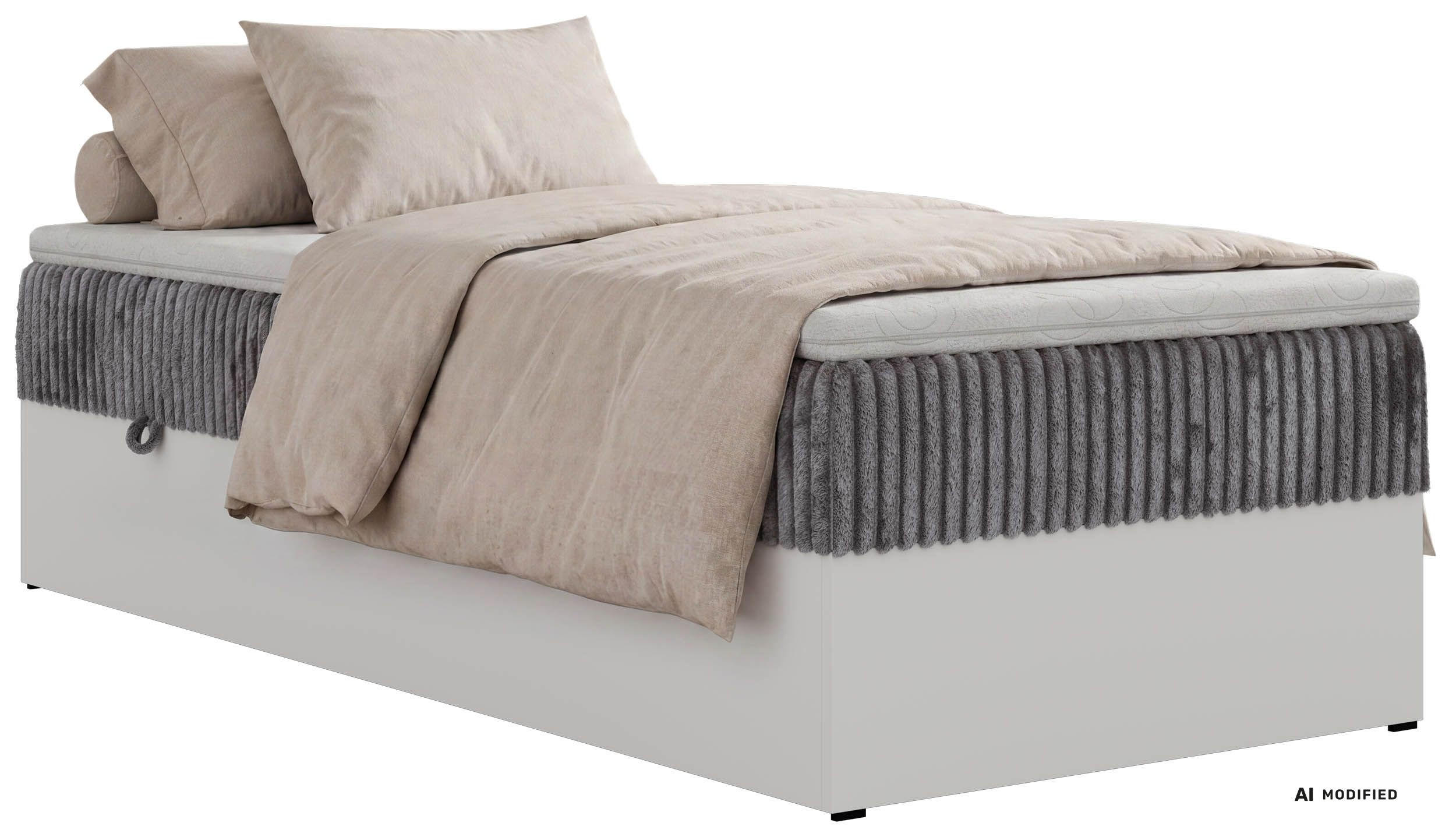AMERICKÁ POSTEĽ TRAVIT ZERO 90 90/200 - Sivá Manšester - Topper T25 - H4 (tvrdý) - čierna/sivá, textil/plast (90/200cm) - MKS