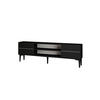 TV-LOWBOARD Aragon Schwarz - Schwarz, Holzwerkstoff/Kunststoff (140/44.6/29.6cm) - moebel17